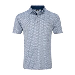 Footjoy 25 Citrus Print Polo - White / Navy