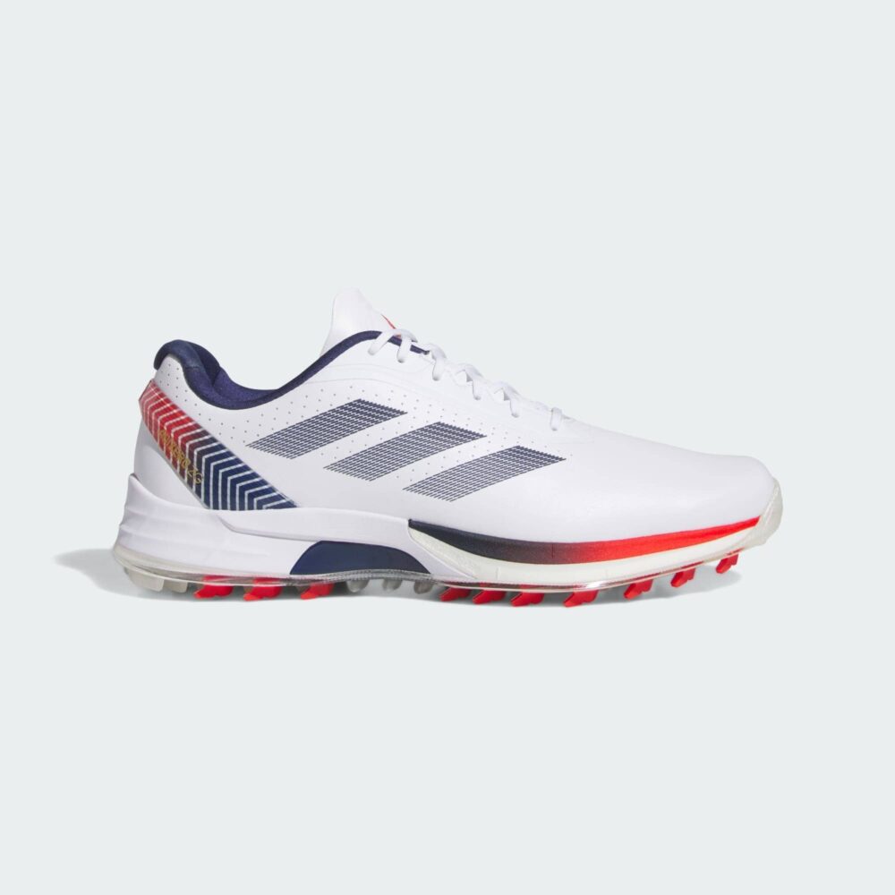 Adidas Adizero ZG Spikeless Shoes - Cloud White / Dark Blue / Red