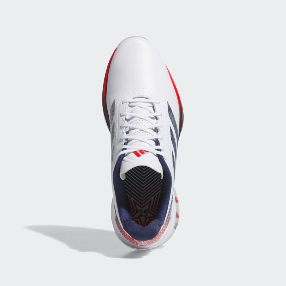 Adidas Adizero ZG Spikeless Shoes - Cloud White / Dark Blue / Red - Image 2