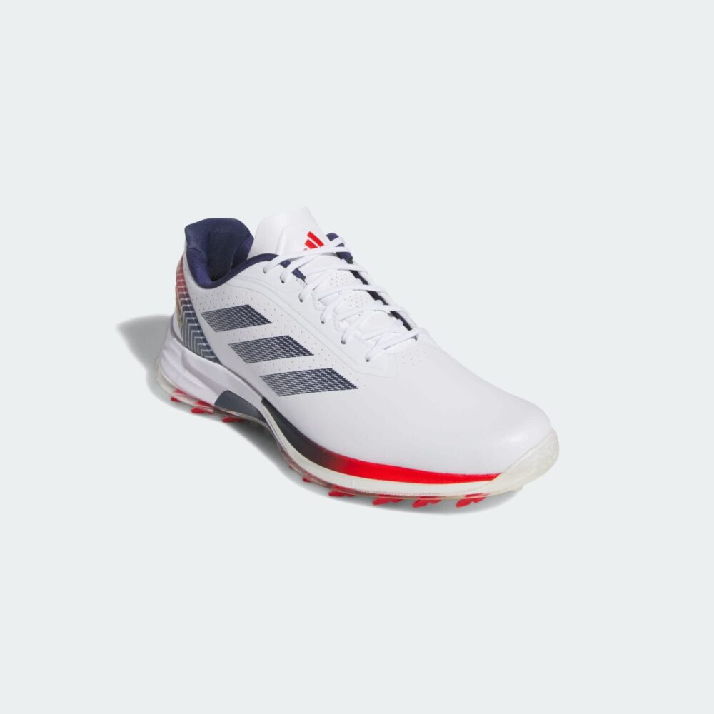 Adidas Adizero ZG Spikeless Shoes - Cloud White / Dark Blue / Red - Image 4