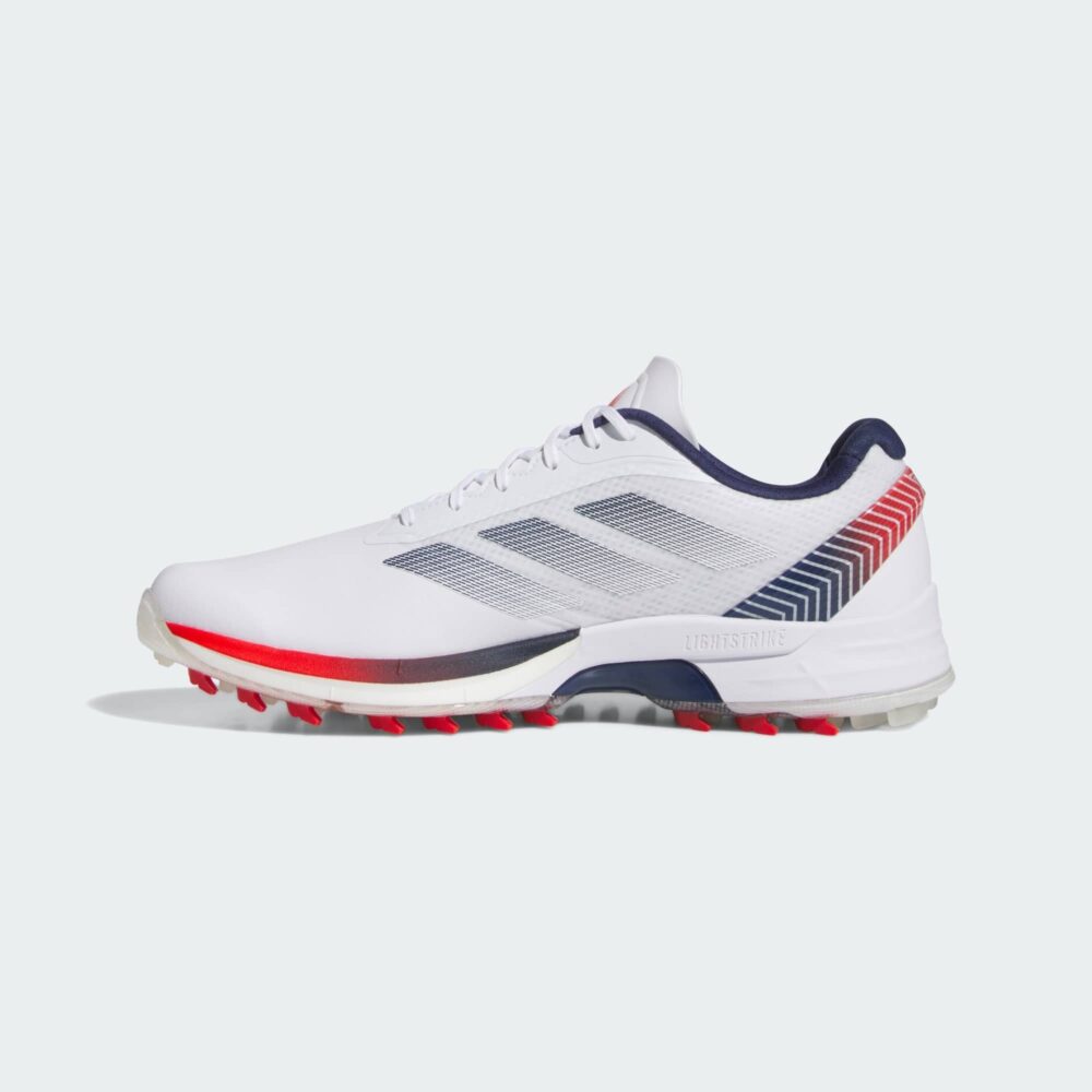 Adidas Adizero ZG Spikeless Shoes - Cloud White / Dark Blue / Red - Image 6