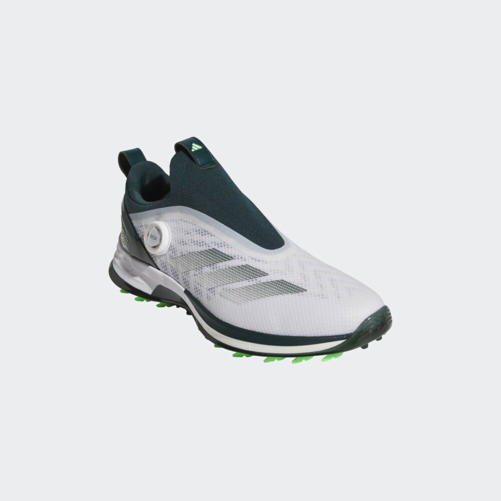 Adidas Adizero ZG BOA Spikeless Shoes - Cloud White / Aurora Ivy / Lime Burst - Image 4