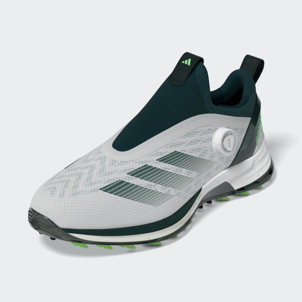 Adidas Adizero ZG BOA Spikeless Shoes - Cloud White / Aurora Ivy / Lime Burst - Image 8