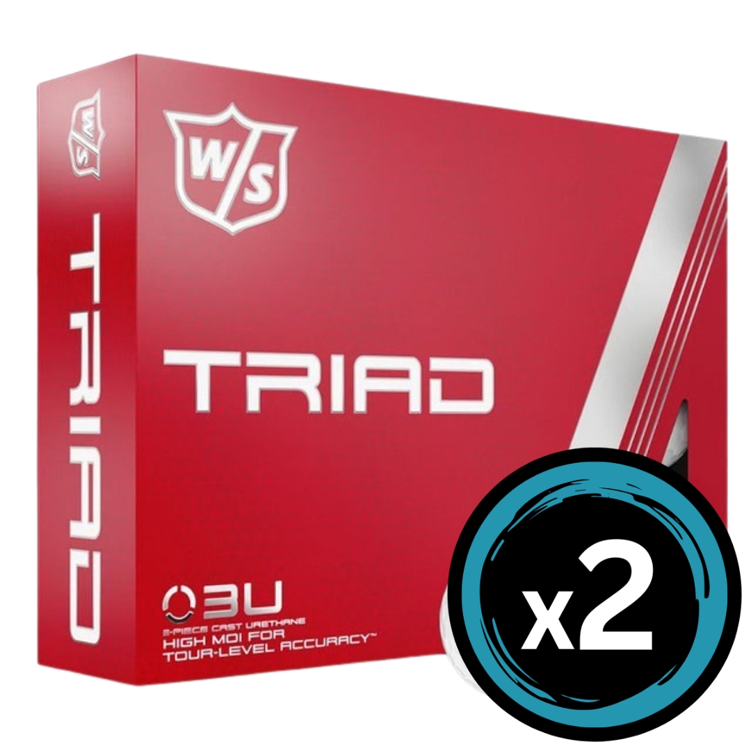 Wilson Staff Triad - White 2 Pack