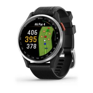 Garmin Approach S44 GPS Watch Gun Metal with Black Band