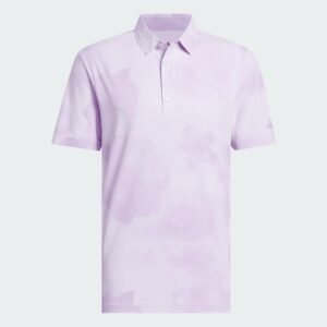 Adidas Ultimate365 Printed Cool Feeling Tour Polo - Powder Plum / Purple Tint