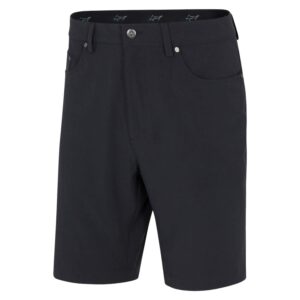 Greg Norman Microlux 5-Pocket Heathered Short - Dark Navy Heather