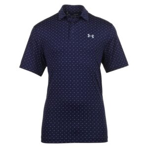 Under Armour Playoff 3.0 Printed Polo - Midnight Navy / White