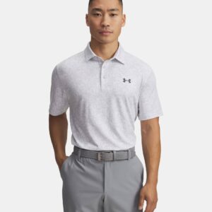 Under Armour Playoff 3.0 Printed Polo - White / Grey