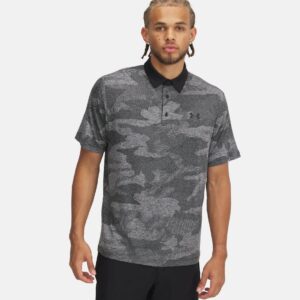 Under Armour Playoff Camo Jacquard Polo - Black