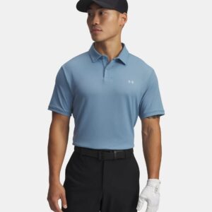 Under Armour Drive Sport Pique Polo - Blue Smoke