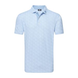 FootJoy 25 Speckle Print Polo Blue Jay / White
