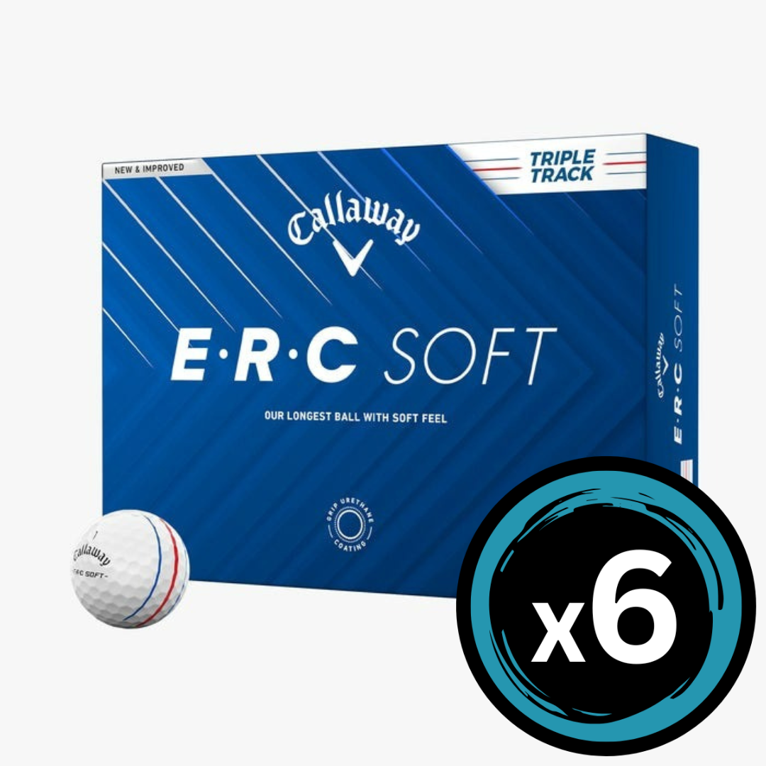 Callaway 25 ERC Soft Triple Track – White 6 Pack