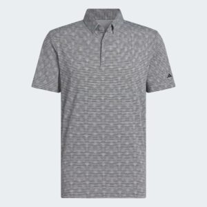 Adidas Go-To Printed Stripe Polo - Grey Three Mel / Black