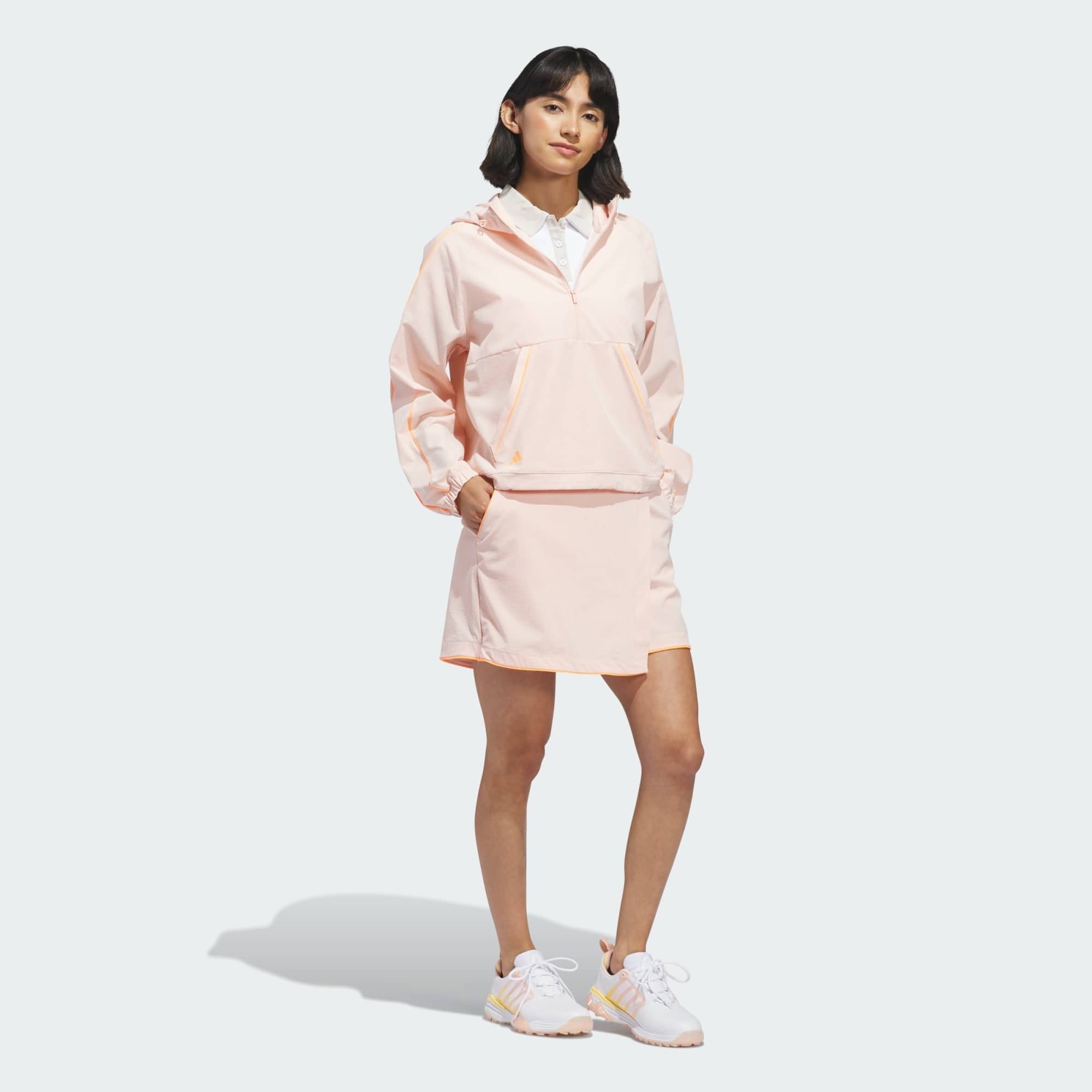 Adidas Women's Ultimate365 Seersucker Skort - Blush Pink - Image 4