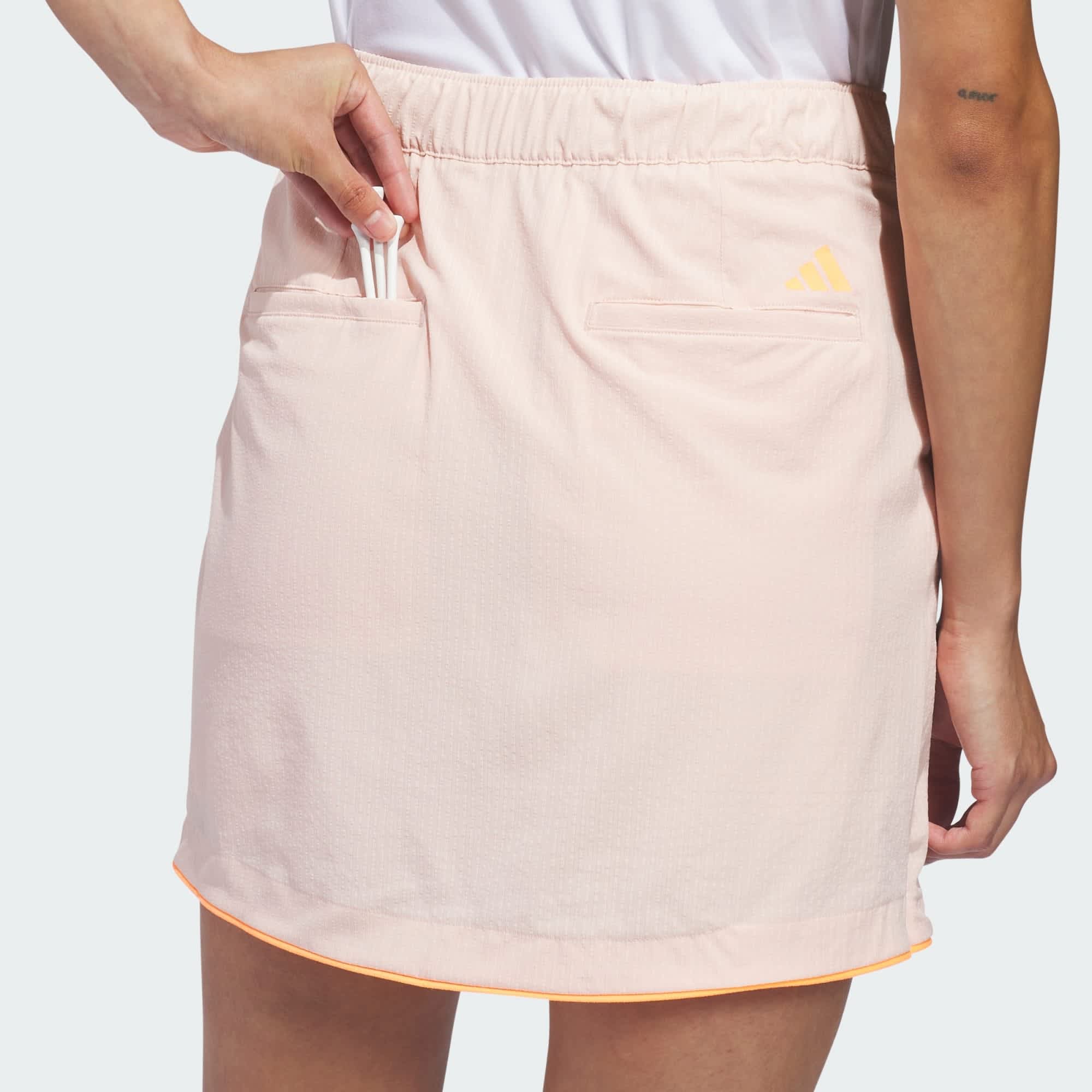 Adidas Women's Ultimate365 Seersucker Skort - Blush Pink - Image 7