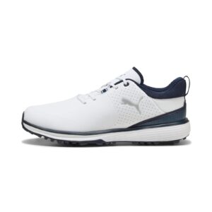 Puma Fusion Grip ST Shoes - White/ Silver/ Deep Navy