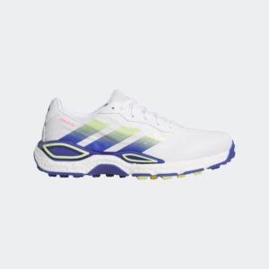 Adidas 27 CodeChaos Spikeless Shoes - Cloud White / Dual Indigo / Frozen Lemon