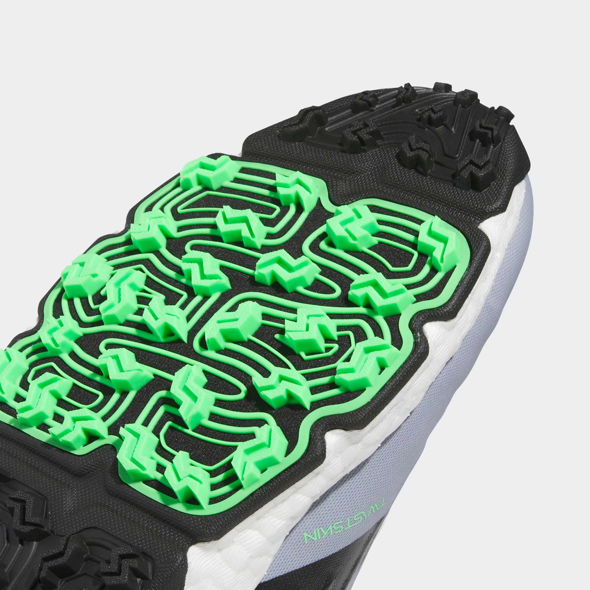 Adidas 27 CodeChaos Spikeless Shoes - Halo Silver / Core Black / Screaming Green - Image 9